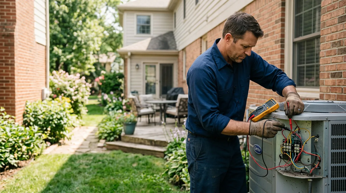 HVAC technician working near San Pablo, CA